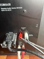 Corsair Gaming Series SP2500 2.1 Black Speaker Set Used