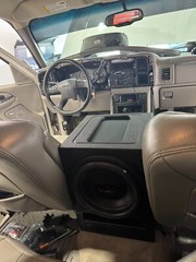 Chevy Silverado Gmc Sierra 03-06 Center Console Subwoofer Box For 1×12