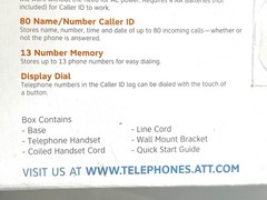 AT&T Trimline Corded Telephone
