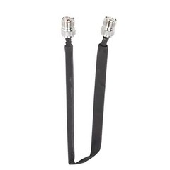 Metal+Plastic Door Pass Through Flat RF Coaxial Cable UHF Female 12Inch 50 Ohms