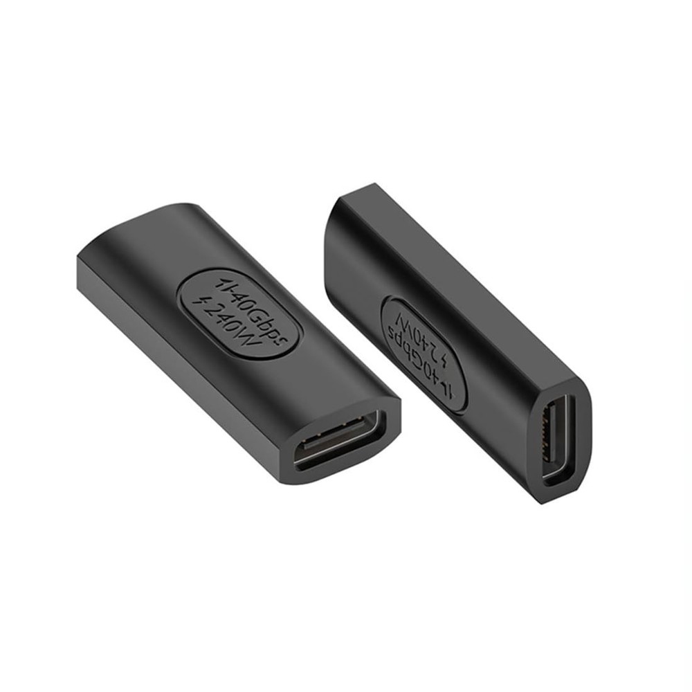 2 PCS 240W USB C Female To Female Adapter 40Gbps Coupler 8K Video Display Hub