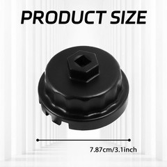 Oil Filter Wrench for Oil Filter Removal Tool 64MM Oil Filter So Size: 4 Slots