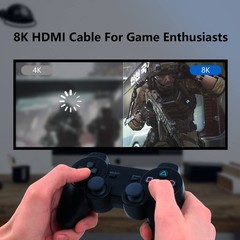 8K HDMI Cable 2.1 100 FT, 48Gbps Fiber HDMI 2.1 Cable in-Wall CL3 Support 8K6…