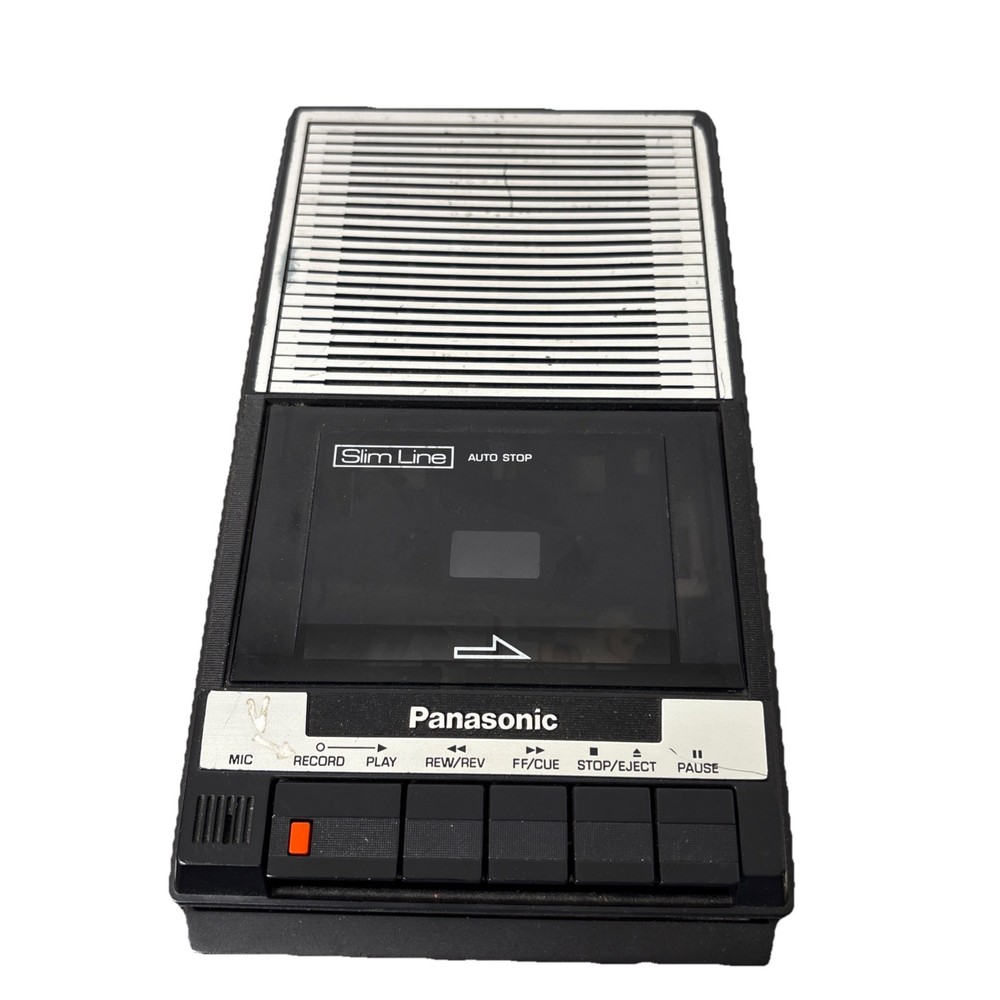 Panasonic SlimLine RQ-2103 Portable Cassette Player Tape Voice Recorder -Tested