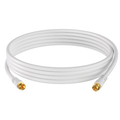 RG6 Dual Shield Coaxial Premium Cable TV Antenna DVR Satellite F-Type 18 AWG lot