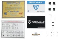 Rockville ATOM 8B 8-Channel 3500w Weather Proof Bluetooth Car Amplifier+Amp Kit