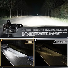 LED Fog Lights for GMC Sierra 1500 – LED Fog Light Assembly Kit Compatible