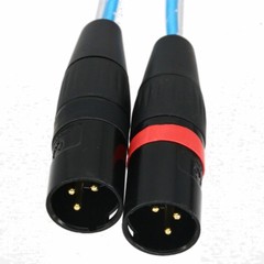 1Pairs Dual Banana Plug RA to XLR 3pin male Audio Speaker patch Cable DJ PRO PA