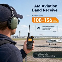 Quansheng UVK5(99) AM/FM/DTMF Walkie-Talkie 200CH 20-1000MHZ NOAA Weather Foreca