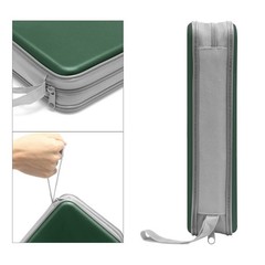 CD DVD Case Holder Dark Green 80 Capacity Hard Plastic