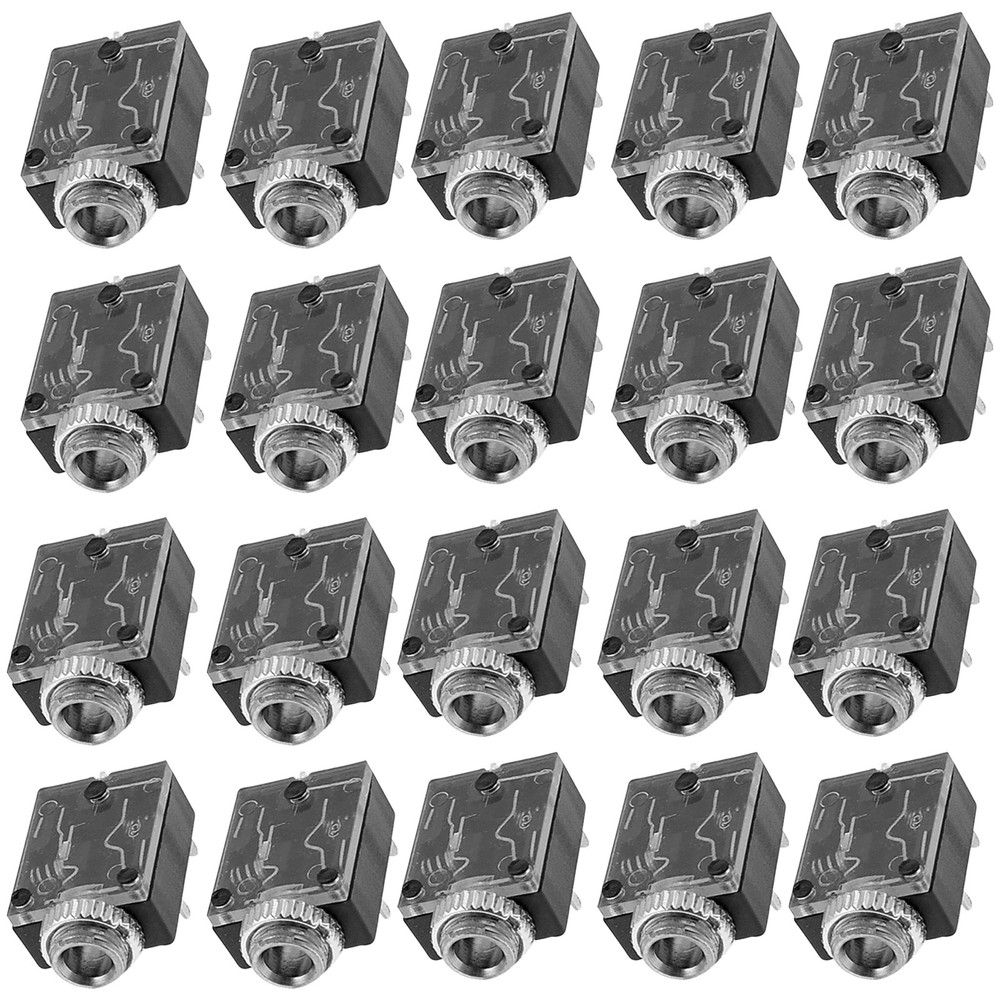 5Pin 3.5mm 1/8 Female Audio Connector Panel For Headphone PCB Mount Stereo Jack
