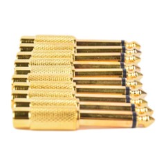 10x 1/4 6.35mm TS Mono Male to RCA Female Audio Adapter Converter Connector US