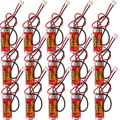15Pcs 3.6V ER10/28 ER10280 Lithium Battery Mitsubishi FX2NC-32BL Battery w/ Plug