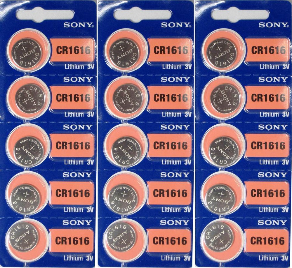 CR 1616 Sony battery Lithium 3V CR1616 Original New Batteries x 15