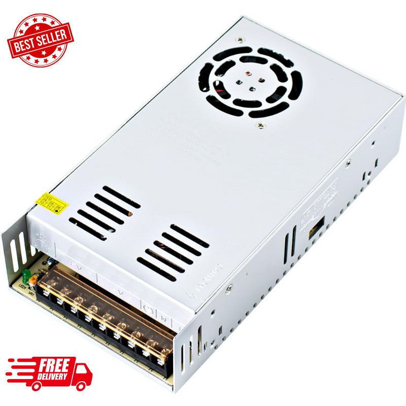 AC 110V/220V to DC 12V 30A 360W Regulated Universal Switching Power Supply Tr…