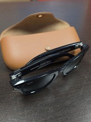 Ray-Ban Meta Wayfarer (Gen 1), Matte Black Gradient Graphite w/ Brown Case READ