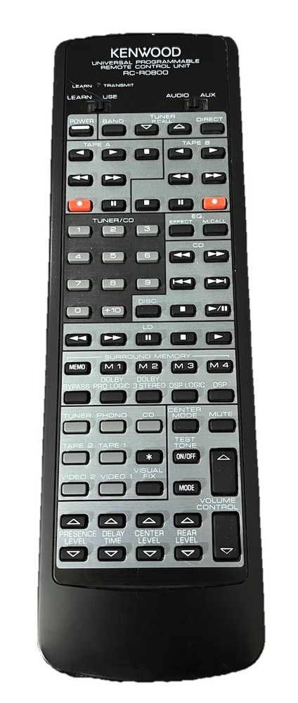 KENWOOD RC-R0800 HOME AUDIO RECEIVER REMOTE CONTROL KR-V8050 TESTED RARE OEM