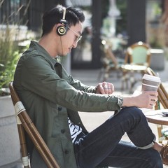 Porta Pro Limited Edition Black Gold On-Ear Headphones with Mic & Volume Control