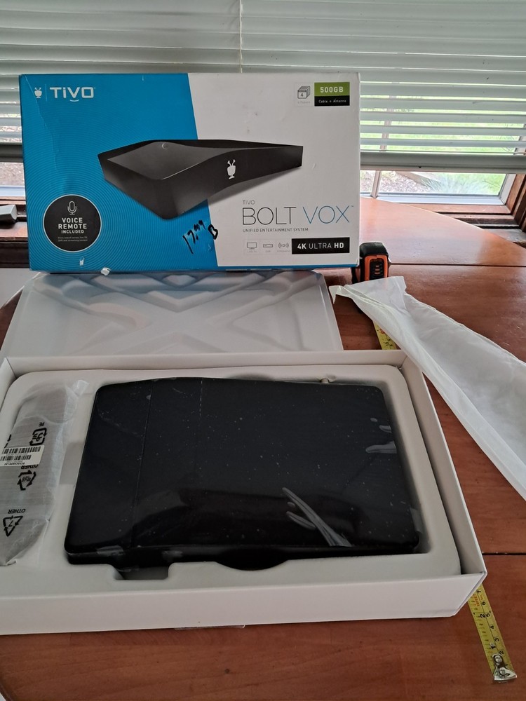 TiVo Bolt Vox 500GB TCD849500V 4k Ultra HD NEW Open Box (No Subscription)