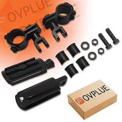 1″,1.25″Highway Footpegs, Adjustable Highway Peg w/ 3 Black and Rubber Style