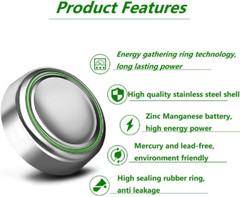 10 PCS LR1130 AG10 389 Alkaline Battery 1.5V Button Cell for Watch Calculator US