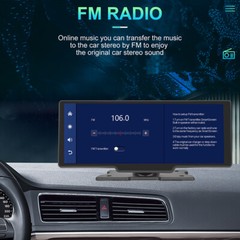 10″ Portable Bluetooth Car Stereo Wireless CarPlay Android Auto Touch Screen AUX