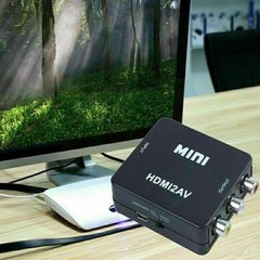 HDMI to RCA AV 1080P CVBS Video Audio Composite Converter Mini Adapter HDTV/DVD