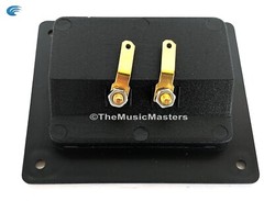 2X Square Banana Screw Mount Terminal Cup for Car Home Audio Speaker Box Cabinet