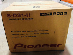 Pioneer S-DS1-H Direct Diffuse Stereo Surround 4-1/2″ Speakers Pair W/Brackets