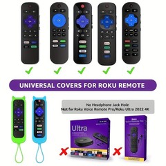 1Pc Silicone Protective Remote Control Cover For Roku TV Remote Holder Glow Case