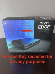 TiVo Edge for Cable 2TB 4K UHD DVR 6-Tuner w Lifetime Service All-In HDMI Tested