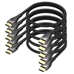 Ultra High Speed HDMI Cable 2FT 5-Pack – Supports 10K 4K@120Hz Quality