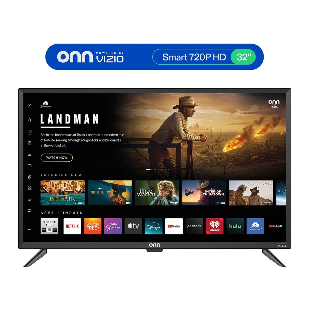 Onn 32″ Class 720P HD Smart TV Powered by VIZIO, 60Hz Refresh Rate, DTS:X Audio,