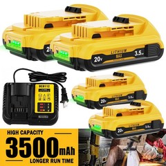 20V FOR DEWALT 20 Volt MAX Lithium-Ion Battery / Charger DCB203 DCB206-2 DCB207