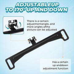 Universal Car Rear View Camera License Plate Bracket, Professional Full Stainles