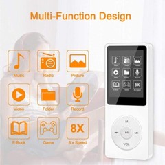 128GB Support Bluetooth MP4/MP3 Lossless Music Player FM Radio Recorder Sport US