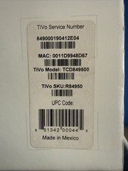 TiVo Bolt 500 GB Digital Video Recorder DVR Unit