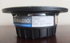 vintage DYNAUDIO D-260 28mm dome tweeter, Denmark c.1995—has been spray-painted