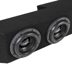 NEW DUAL 8″ 1200W MAX LOADED SUB BOX FITS 2019-2024 CHEVY SILVERADO DOUBLE CAB