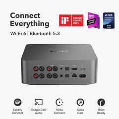 WiiM Ultra Music Streamer & Digital Preamp | 3.5″ Touchscreen | Space Gray
