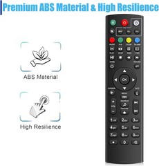 Durable Remote for Super Box, Easy to Use with Immediate Functionality – Black