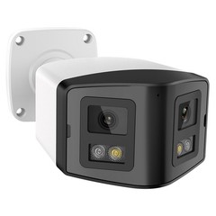 VIKYLIN 4K 8MP 180° Panoramic Bullet IP Camera Dual Light Full Color IR Swith