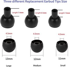 20 Pcs Universal Premium Ear Tips Silicone Replacement Earbud Earbuds