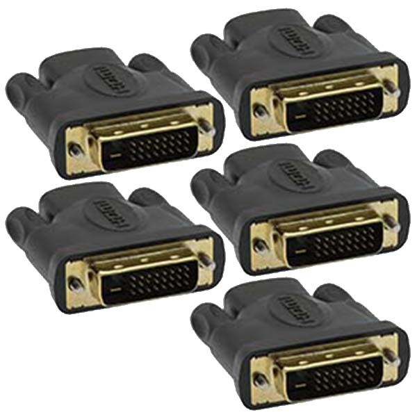 5x DVI-D Dual Link 24+1 Male to HDMI Female Adapter Connector Converter Monitor