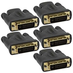 5x DVI-D Dual Link 24+1 Male to HDMI Female Adapter Connector Converter Monitor