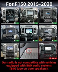 12.1” Android GPS CarPlay For FORD F150 2015-2020 Car Radio Stereo Tesla Style