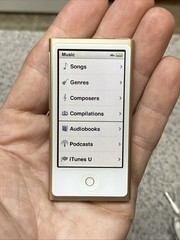 Apple iPod Nano 7th Gen Gold 16GB Model A1446 Touchscreen Tested Nice Condition