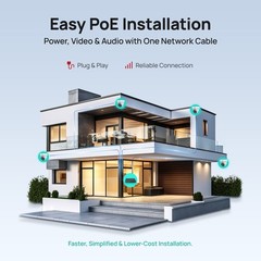 VIKYLIN 8MP 4K Full Color Night Vision IP Camera Built-in Microphone IP67 WDR