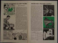 4′ Horn SPEAKER 1943 How-to Build PLANS Exponential