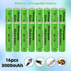 AA/AAA 3000mAh 1.5V Rechargeable Alkaline Batteries Multipurpose Battery/Charger